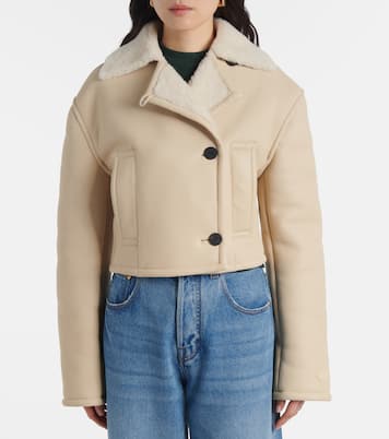 Giacca cropped Marino in shearling | Jacquemus