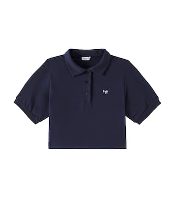 Polo en mezcla de algodón con logo | Il Gufo