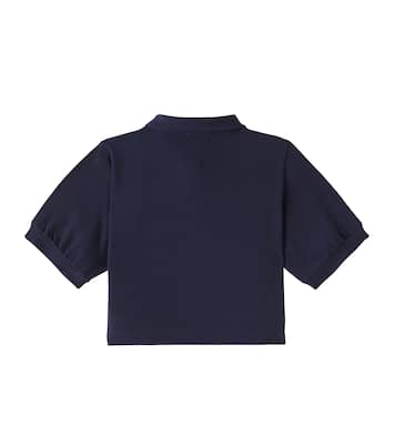 Polo en mezcla de algodón con logo | Il Gufo