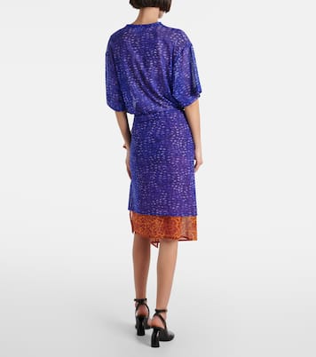 Gonna midi in mesh con stampa | Dries Van Noten