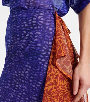 Gonna midi in mesh con stampa | Dries Van Noten