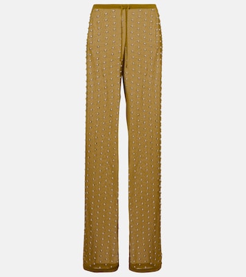Pantaloni regular con borchie | Dries Van Noten