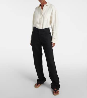 Jeans regular Tarley in lino | The Row