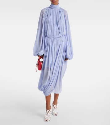 Abito midi in crepon di seta  | Stella McCartney