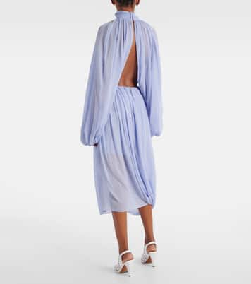 Abito midi in crepon di seta  | Stella McCartney