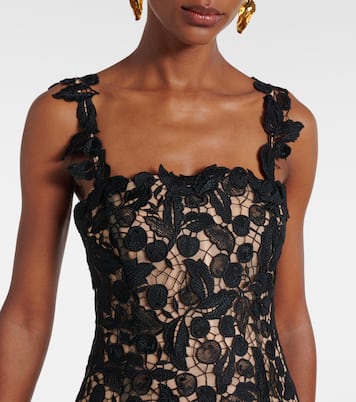 Lace guipure cocktail dress | Oscar de la Renta