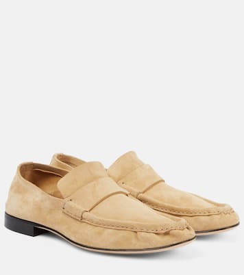 Suede penny loafers | The Row