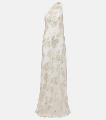 Robe longue Ava brodée en soie mélangée | Alexandra Miro