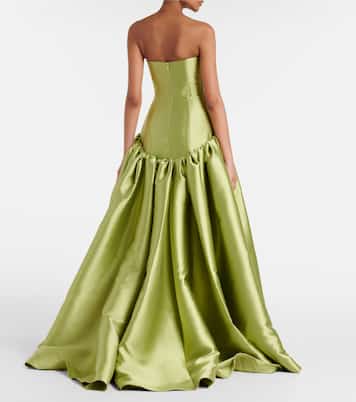 Robe longue Cassias en satin | Solace London
