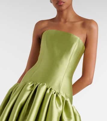 Robe longue Cassias en satin | Solace London