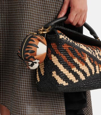 Paula's Ibiza Tiger leather charm | Loewe