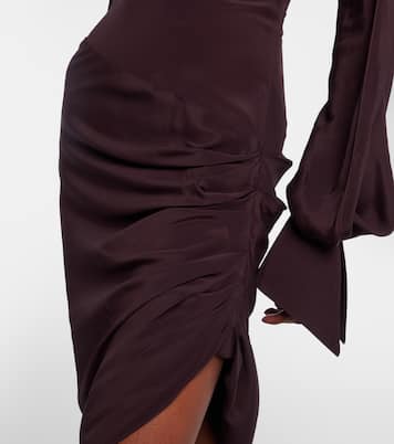 Draped asymmetric minidress | Mugler