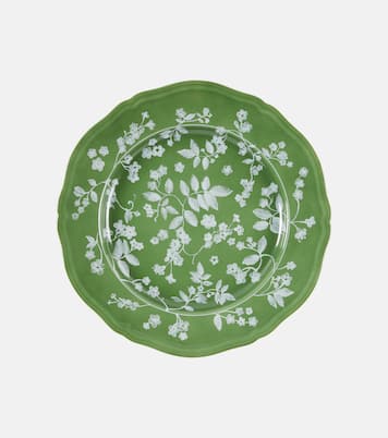 Plato llano de porcelana floral por Giorni 1735 | Cabana