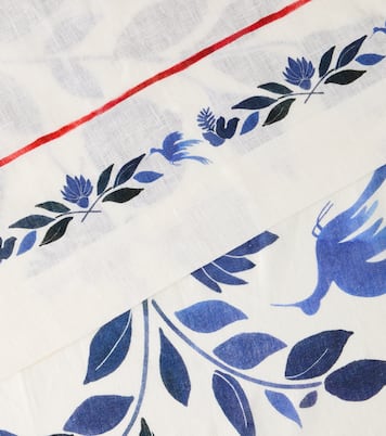 Large floral linen tablecloth | La DoubleJ