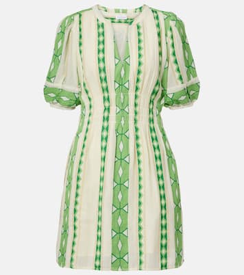 Lucy patterned cotton minidress | Velvet