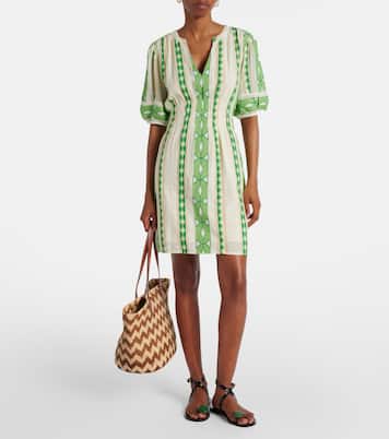 Lucy patterned cotton minidress | Velvet