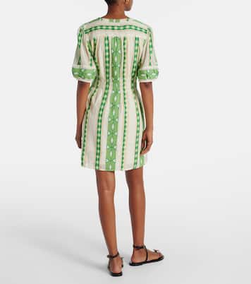Lucy patterned cotton minidress | Velvet