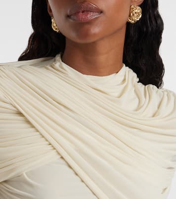 Rose gold-plated earrings | Magda Butrym