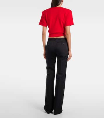 Cotton and silk flared pants | Magda Butrym
