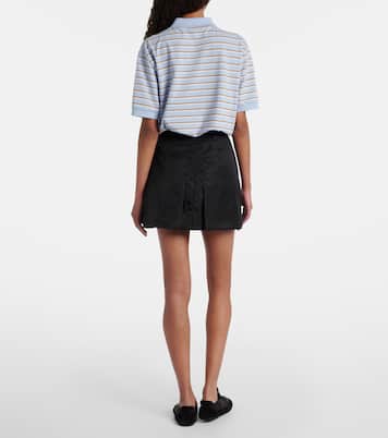 Polo de piqué de algodón a rayas | Prada