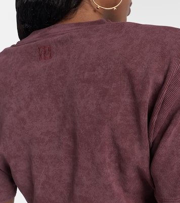 Cropped cotton-blend T-shirt | Magda Butrym