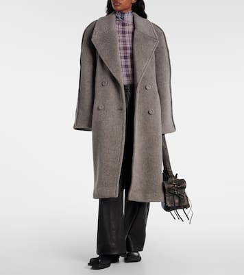 Abrigo en mezcla de alpaca y lana | Acne Studios