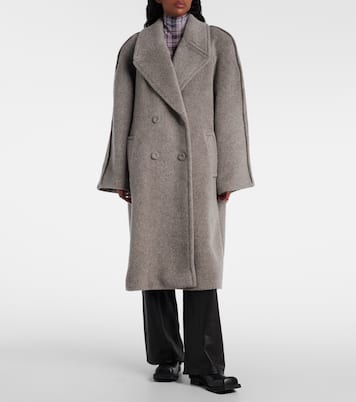 Abrigo en mezcla de alpaca y lana | Acne Studios