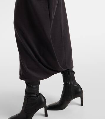 Belted asymmetric midi dress | Lemaire