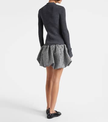 Argyle wool polo sweater | Ganni
