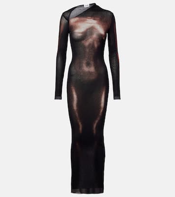 Trompe l'oeil mesh maxi dress | Jean Paul Gaultier