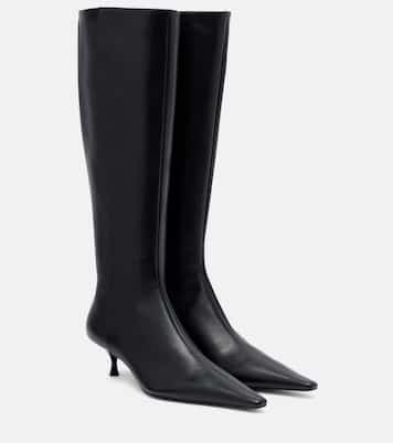 Pointy 45 leather knee-high boots | Victoria Beckham