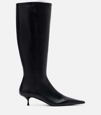 Pointy 45 leather knee-high boots | Victoria Beckham