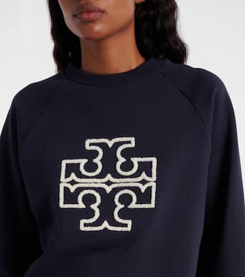 Logo cotton jersey sweatshirt | Tory Burch