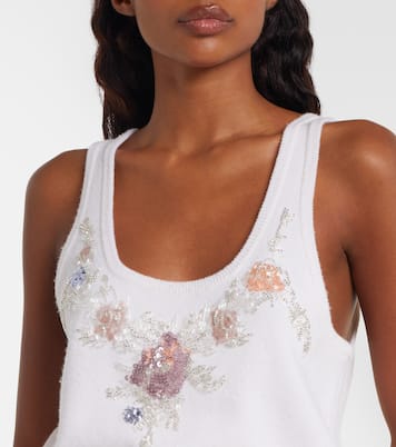 Sequined wool and cashmere top | Rabanne