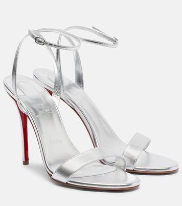 Miss Z 100 metallic leather sandals | Christian Louboutin