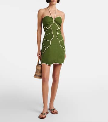 Linen-blend minidress | Farm Rio