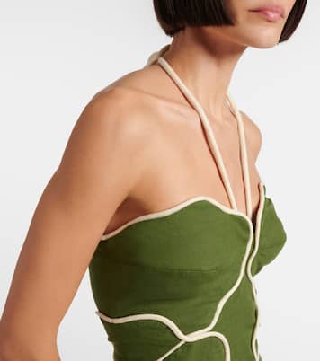 Linen-blend minidress | Farm Rio