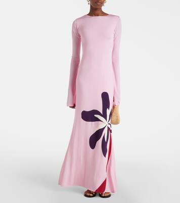 Amay floral jersey maxi dress | Cala de la Cruz