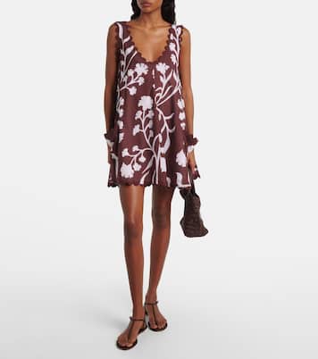 Bedrucktes Minikleid aus Baumwolle | Juliet Dunn