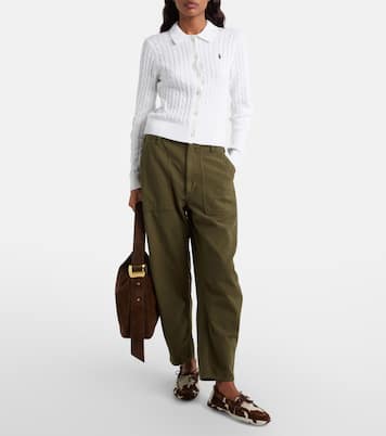 Cable-knit cotton cardigan | Polo Ralph Lauren