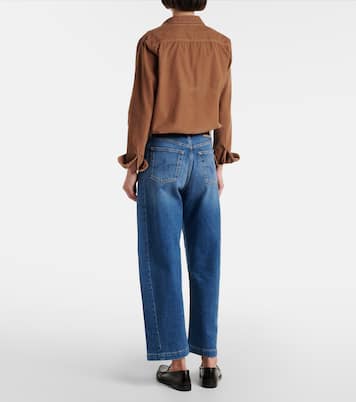 Hattie high-rise barrel-leg jeans | AG Jeans