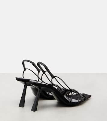 Jerry 80 leather slingback sandals | Saint Laurent