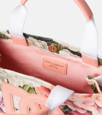 DG floral canvas tote bag | Dolce&Gabbana Kids