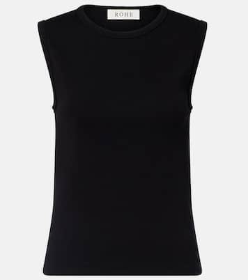 Ribbed-knit cotton-blend tank top | Róhe