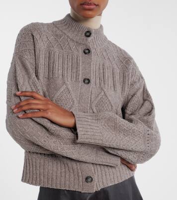 Amory cable-knit wool-blend cardigan | Altuzarra