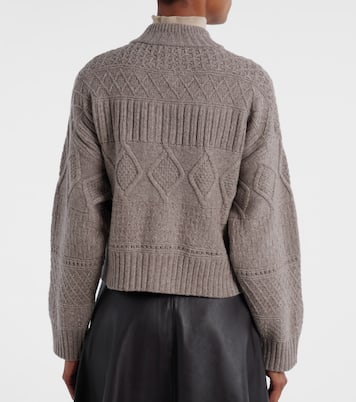 Amory cable-knit wool-blend cardigan | Altuzarra
