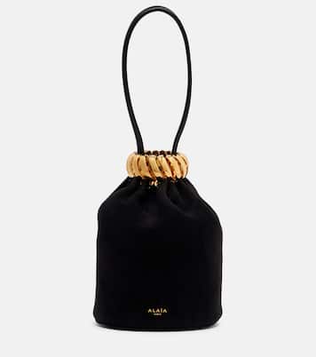 Motion Mini embellished suede top-handle bag | Alaïa