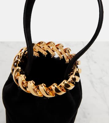 Motion Mini embellished suede top-handle bag | Alaïa