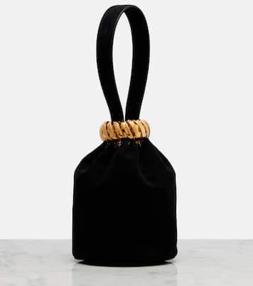 Motion Mini embellished suede top-handle bag | Alaïa