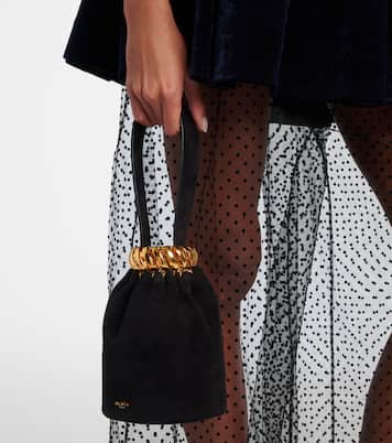 Motion Mini embellished suede top-handle bag | Alaïa